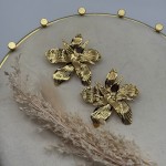 Brincos grandes flor
