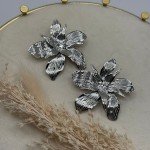 Brincos grandes flor