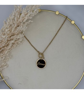 Colar zircónias personalizável